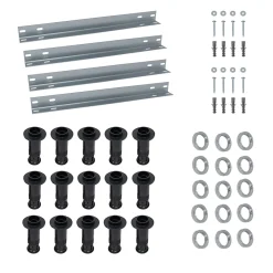 Receveur De Douche|Schulte Kit d'installation pour receveur de douche supérieur à l.120cm avec pieds, rails et fixations,