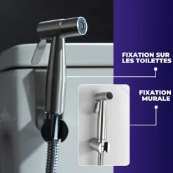Magnifiak Kit Douchette WC avec Robinet 3 voies (Brevet Déposé) - Marque Française - Qualité supérieure - Expert WC