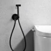 Imex Kit Hygiène Douchette de WC / Bidet Encastré Noir Mat GENOVA RDG053/NG