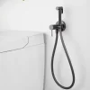 Imex Kit Hygiène Douchette de WC / Bidet Encastré Black Gun Métal GENOVA RDG053/BGM