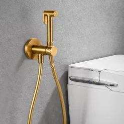 Robinet De Bidet|Imex Kit Hygiène Douchette de WC / Bidet Encastré Or Brossé GENOVA RDG053/OC
