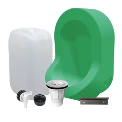 Urinoir|Ti'Pi Kit spécial jardin : urinoir mural sans eau et bidon de récupération 25L - Valorisation de l'urine comme engrais - Vert