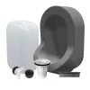 Ti'Pi Kit spécial jardin : urinoir mural sans eau et bidon de récupération 25L - Valorisation de l'urine comme engrais - Gris
