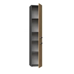 Autres KOMMA - Meuble salle de bain 2 portes - 31x30x174 cm - Colonne rangement SDB