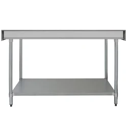 Plan De Travail Buanderie|MonsterShop KuKoo Table de Travail en Inox - 150 x 60 x 90 xm