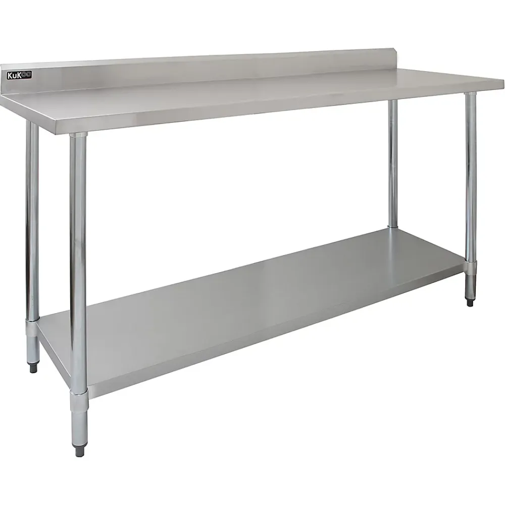MonsterShop KuKoo Table de Travail en Inox - 180 x 60 x 90 cm