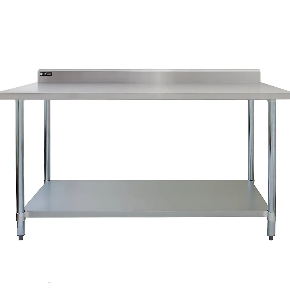 MonsterShop KuKoo Table de Travail en Inox - 180 x 60 x 90 cm