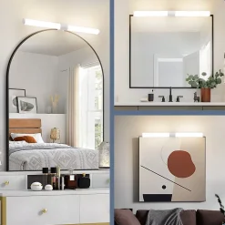 Nettlife Lampe de miroir de salle de bain LED 40 cm 6 W IP44 4 000 K