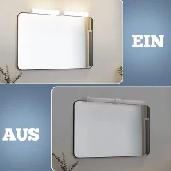 Nettlife Lampe de miroir de salle de bain LED 40 cm 6 W IP44 4 000 K