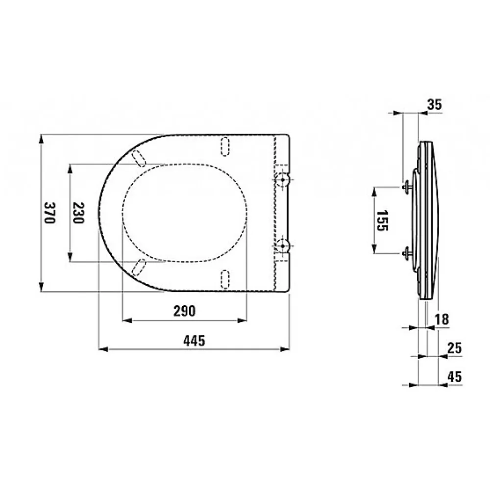 Laufen Pro, Abattant WC, amovible, blanc (H8989650000001)