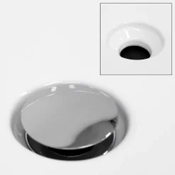 ECD Germany Lavabo +a poser ceramique vasque lave-mains salle de bain ovale blanc 605x380 mm