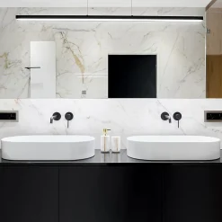 ECD Germany Lavabo +a poser ceramique vasque lave-mains salle de bain ovale blanc 605x380 mm