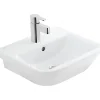 Lavabo|Sanindusa Lavabo 56cm mural céramique traditionnelle Look 56x45 blanc (robinet et vidage non inclus)