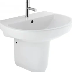 Lavabo|Sanindusa Lavabo 50cm mural céramique traditionnelle Easy blanc