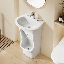 Lavabo|Dileci Lavabo d'ablutions Méca - Bassin Lavage des pieds Wudu Blanc -