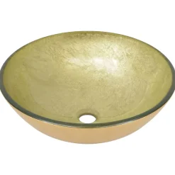 Helloshop26 Lavabo de bain avec robinet et verre transparent