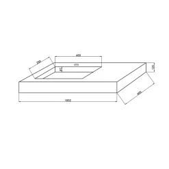 Lavabo|Kiamami Valentina Lavabo De Salle De Bain Hpl 100Cm Avec Vasque À Gauche Effet Bois Chêne Miel