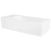 Ml-Design Lavabo de salle de bain vasque à poser toilette blanc en céramique 510 x 250 mm