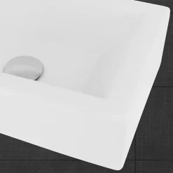 Ml-Design Lavabo de salle de bain vasque à poser toilette blanc en céramique 510 x 250 mm