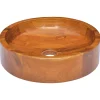 Helloshop26 Lavabo de salle d'eau vasque à bois