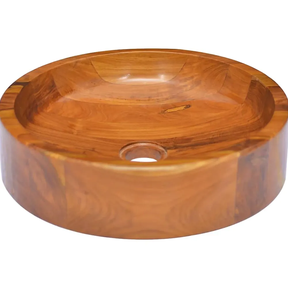 Helloshop26 Lavabo de salle d'eau vasque à bois
