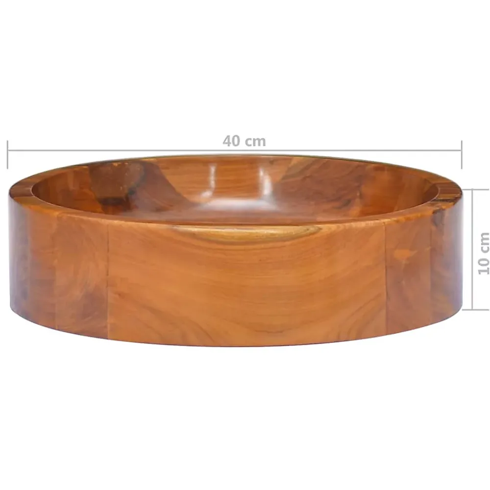 Helloshop26 Lavabo de salle d'eau vasque à bois