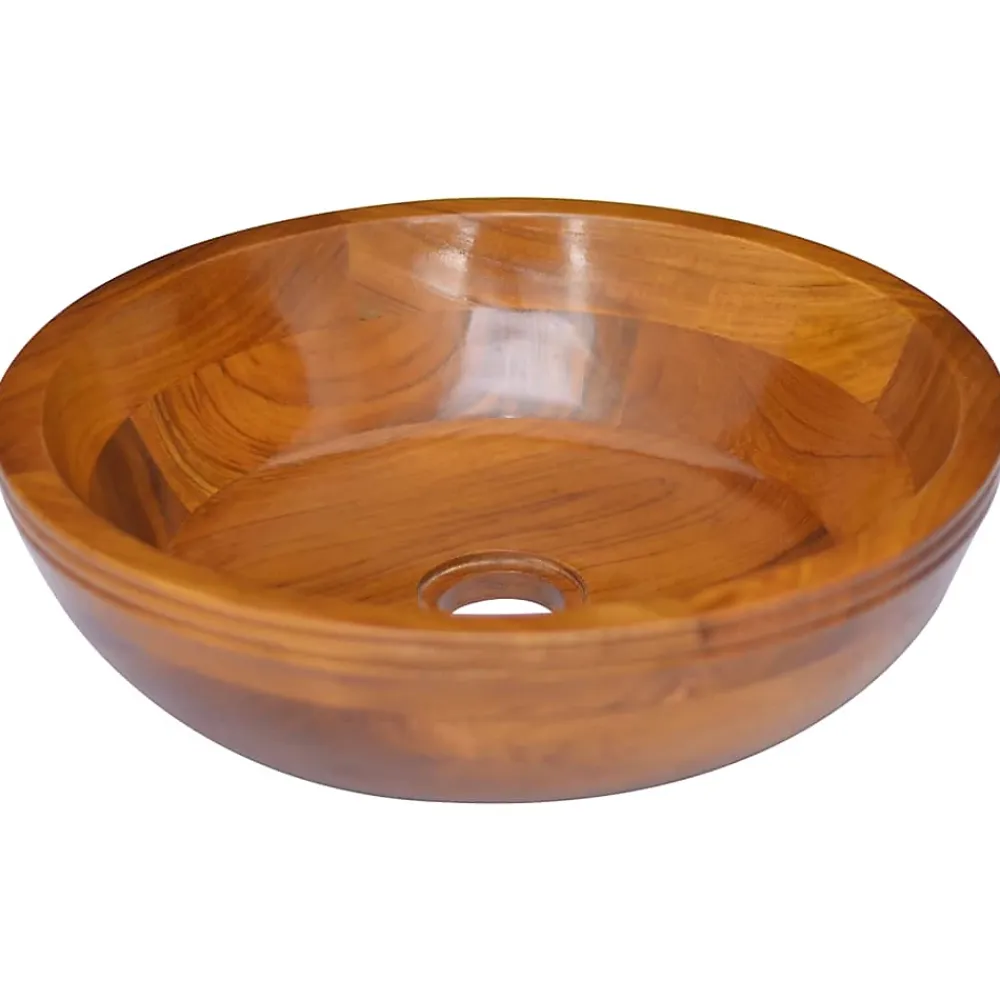 Lavabo|Helloshop26 Lavabo de salle d'eau vasque à bois
