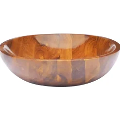 Helloshop26 Lavabo de salle d'eau vasque à bois