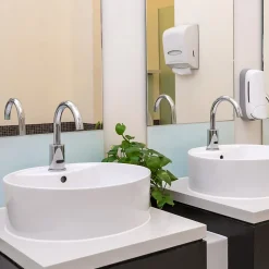 Vasque À Poser|ECD Germany Lavabo en ceramique blanc vasque a poser rond Evier moderne toilette 460x155mm