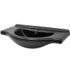 Vasque À Encastrer|Luxebath Lavabo en ceramique noir mat vasque encastre pour salle de bain 870x505x225 mm