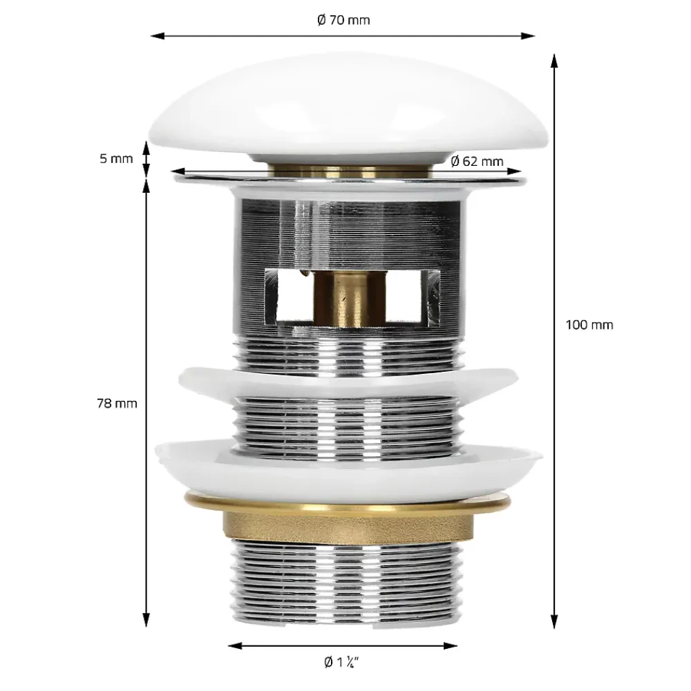 Vasque À Encastrer|Ml-Design Lavabo en céramique blanc avec garniture de vidage et trop-plein 610x165x460 mm
