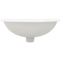 Vasque À Encastrer|Ml-Design Lavabo en céramique blanc avec garniture de vidage et trop-plein