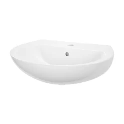 Lavabo|GoodHome Lavabo en céramique blanc brillant l.55,5 x H.19,1 x P.47,2 cm Tasi