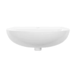 Lavabo|GoodHome Lavabo en céramique blanc brillant l.55,5 x H.19,1 x P.47,2 cm Tasi