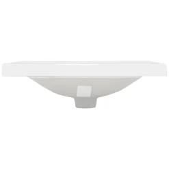 Vasque À Encastrer|Ml-Design Lavabo en céramique blanc avec garniture de vidage et trop-plein 510x155x415 mm