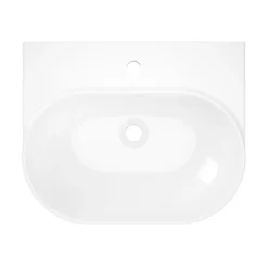 Lavabo|GoodHome Lavabo en céramique, blanc, l.55 cm Cavally