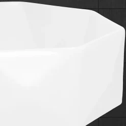 Vasque À Poser|Ml-Design Lavabo en céramique pour salle de bain lavabo en forme de diamant 42x13,5 cm