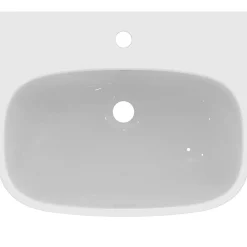 Ideal Standard Lavabo en porcelaine vitrifiée blanche l.55 x H.18 x P.44 cm,