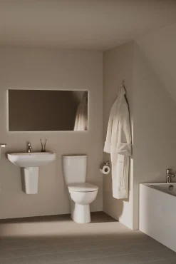Ideal Standard Lavabo en porcelaine vitrifiée blanche l.55 x H.18 x P.44 cm,