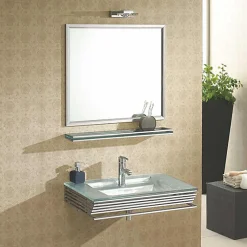 Lavabo|Wikao Lavabo en verre Opal - Coloris Argent