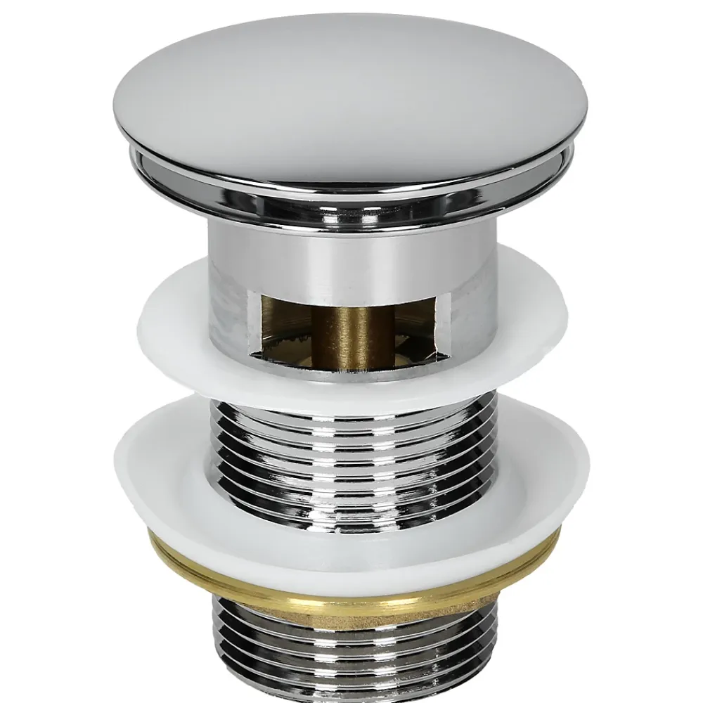 Vasque À Encastrer|Ml-Design Lavabo encastré en céramique blanc avec garniture de vidage chrome 610x460x165mm