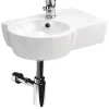 Planète Bain Lavabo gain de place 49.5 cm avec vasque décentrée à gauche - Nano