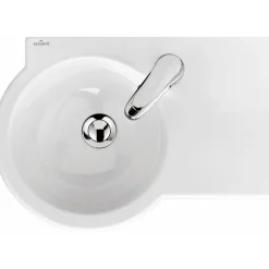 Planète Bain Lavabo gain de place 49.5 cm avec vasque décentrée à gauche - Nano