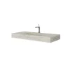 Lavabo|Kiamami Valentina Lavabo Hpl 100 Cm Avec Installation Suspendue En Chêne Glace Effet Bois