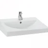 Lavabo|Sanindusa Lavabo mural céramique traditionnelle UrbY 65x47 blanc (robinet et vidage non inclus)