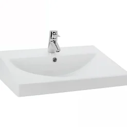 Lavabo|Sanindusa Lavabo mural céramique traditionnelle UrbY 65x47 blanc (robinet et vidage non inclus)