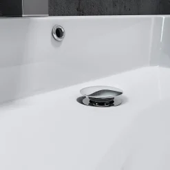 Lavabo|Bernstein Lavabo mural design 122x48x13,5cm en marbre coulé - BS6036 - blanc