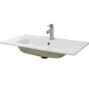 Lavabo|Ml-Design Lavabo éncastre en céramique blanc vasque a poser rectangulaire 810x165x640 mm