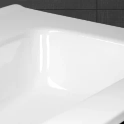 Lavabo|Ml-Design Lavabo éncastre en céramique blanc vasque a poser rectangulaire 810x165x640 mm