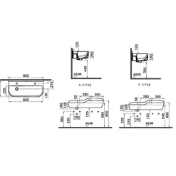 Lavabo|Vitra Lavabo pour enfant Sento Kids 85 cm avec trop-plein